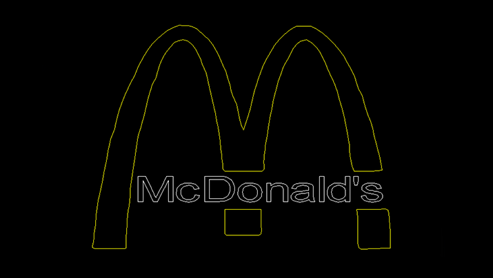 nebulaser-laser-show-projectie-logo-mcdonalds-yellow-white
